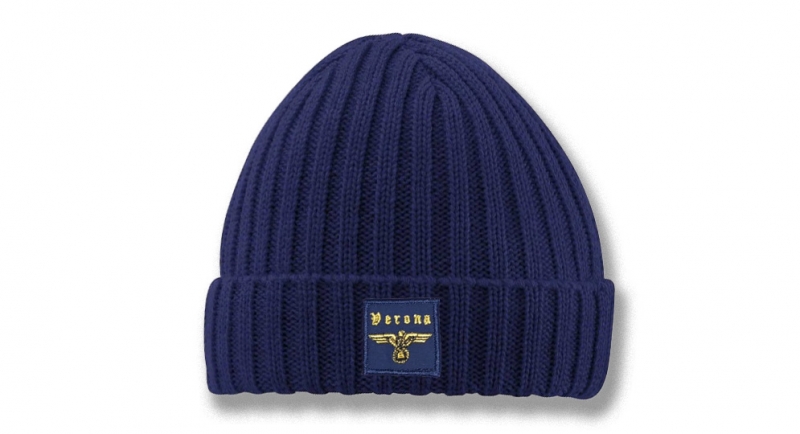 BEANIE RIBBED BLUE VERONA AQUILA APPLICATION Caps